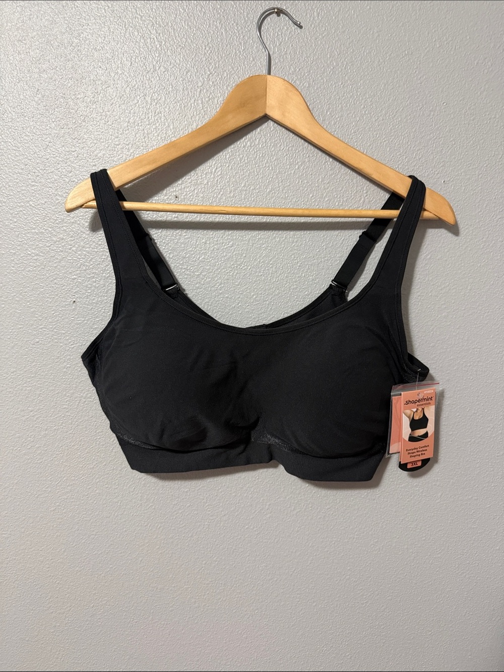 Shapermint Black Wireless Comfort Bra